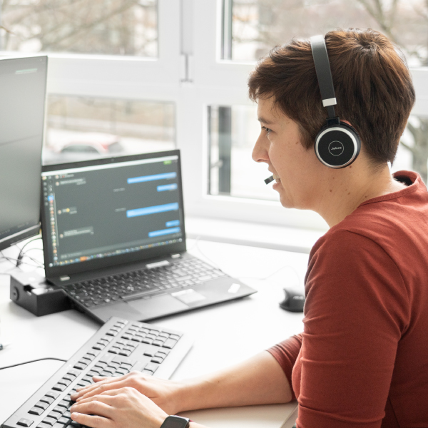 Grit in einem Online-Meeting