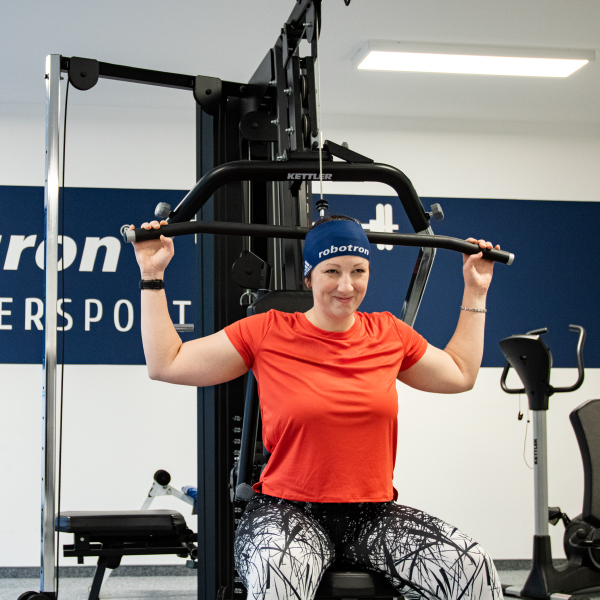 Marie-Christin beim Fitnesstraining