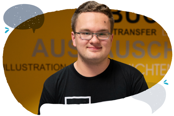 Porträt von Mitarbeiter Tobias