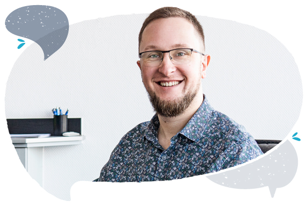 Porträt von Mitarbeiter Tom