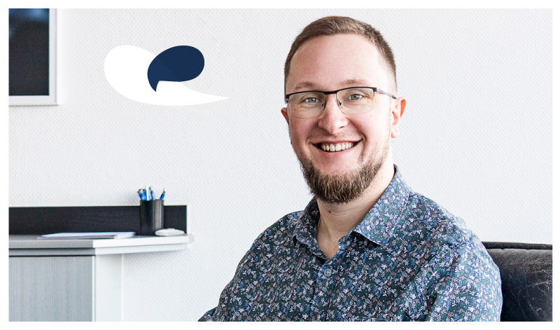 Porträt von Mitarbeiter Tom