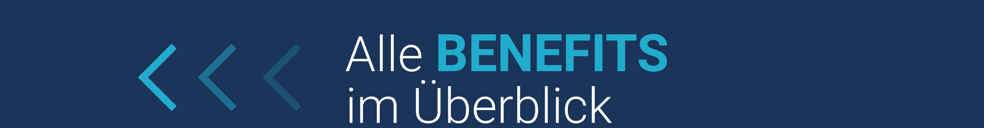 Alle Benefits im Überblick